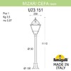 Миниатюра фото садовый светильник-столбик fumagalli mizar.r/cefa u23.151.000.bye27 | 220svet.ru