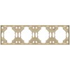 Миниатюра фото рамка для розеток и выключателей эра arktik 16-5004-04 на 4 поста шампань б0070577 | 220svet.ru