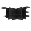 Миниатюра фото коннектор x-образный denkirs tr2114-bk | 220svet.ru