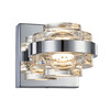 Миниатюра фото настенный светильник mb22030002-1a chrome/clear delight collection | 220svet.ru