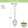 Миниатюра фото подвесной уличный светильник fumagalli sichem/anna e22.120.000.axe27 | 220svet.ru