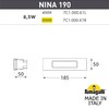 Миниатюра фото светильник для подсветки лестниц встраиваемый fumagalli nina 190 7c1.000.000.wyk1l | 220svet.ru