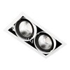 Миниатюра фото встраиваемый светодиодный светильник ambrella light cardano t812 bk/ch 2*12w 4200k | 220svet.ru