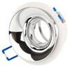 Миниатюра фото светильник встраиваемый декоративный эра kl103 wh/ch под лампу mr16 gu5.3 белый/хром б0056353 | 220svet.ru