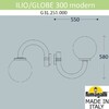 Миниатюра фото светильник уличный настенный fumagalli ilio/globe 300 modern g31.251.000.aye27 | 220svet.ru