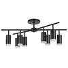 Миниатюра фото потолочная люстра lightstar rullo (571728+214437-8+202430-8) lr7283780 | 220svet.ru
