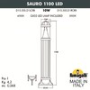 Миниатюра фото садовый светильник-столбик fumagalli sauro 1100 d15.555.000.bxd1l.crb | 220svet.ru