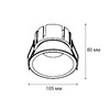 Миниатюра фото встраиваемый светильник italline it06-6032 white 3000k | 220svet.ru
