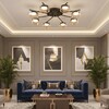 Миниатюра фото потолочная люстра citilux espace cl243181 | 220svet.ru