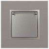 Миниатюра фото розетка эра elegance 14-2103-16 с заземлением 2p+e schuko со шторками с крышкой 16а-250в титан б0065811 | 220svet.ru