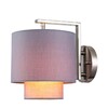 Миниатюра фото бра indigo nebbia 13020/1w nickel v000355 | 220svet.ru