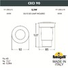 Миниатюра фото грунтовый светильник fumagalli ceci 90 1f1.000.000.lxu1l | 220svet.ru