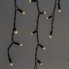 Миниатюра фото гирлянда бахрома 3,1 x 0,5 м тепло-белая 220в, 120 led, провод черный каучук 2,3мм, ip65 ltc eco120-1-2ww | 220svet.ru