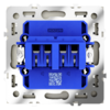 Миниатюра фото розетка акустическая встраиваемая 4-местная voltum s70 vls060304 (шелк) | 220svet.ru