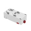 Миниатюра фото прямой соединитель для шинопровода denkirs tr2101-wh | 220svet.ru