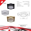 Миниатюра фото светильник встраиваемый reluce technical 53025-9.0-001ld gx53 gd | 220svet.ru