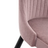 Миниатюра фото стул на металлокаркасе woodville kora light purple / black 15094 | 220svet.ru