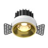 Миниатюра фото встраиваемый точечный светодиодный светильник maytoni round dl058-12w3k-trs-bs | 220svet.ru