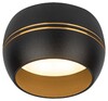 Миниатюра фото накладной светильник эра ol13 gx53 bk/gd б0049036 | 220svet.ru