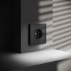 Миниатюра фото розетка встраиваемая с заземлением 16а voltum s70 vls040108 (черный матовый) | 220svet.ru