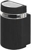 Миниатюра фото светильник уличный настенный эра «адрия» gbw-102-bl-0160 230в 1хgu10 ip54 вверх черный б0069593 | 220svet.ru