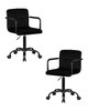 Миниатюра фото офисное кресло набор 2 шт dobrin terry black lm-9400-n_b-m_v-mj9-101-12589 | 220svet.ru