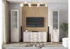Миниатюра фото шкаф витрина woodville мотру кашемир / шампань 584205 | 220svet.ru