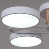 Миниатюра фото светильник потолочный reluce 03322-0.3-08 wh+wood | 220svet.ru