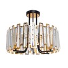 Миниатюра фото потолочная люстра arte lamp amber a1028pl-6bk | 220svet.ru
