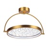 Миниатюра фото потолочный светодиодный светильник odeon light midcent 6627/36cl античная бронза | 220svet.ru