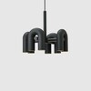 Миниатюра фото подвесная светодиодная люстра inodesign fanny black 4 40.6055 | 220svet.ru
