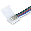 Миниатюра фото соединитель гибкий односторонний для светодиодной ленты ambrella illumination led strip для 5050 12/24v (5 конт.) 150 мм gs7301 | 220svet.ru