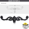 Миниатюра фото парковый фонарь fumagalli tabor adam/simon 2l u33.205.m20.axh27 | 220svet.ru