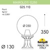Миниатюра фото ландшафтный фонарь fumagalli microlot/g250. g25.110.000.bxe27 | 220svet.ru