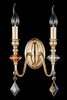Миниатюра фото бра crystal lux mercedes ap2 gold/color | 220svet.ru