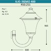 Миниатюра фото светильник уличный настенный fumagalli ilio/remo r50.251.000.aye27 | 220svet.ru