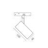 Миниатюра фото трековй светодиодный светильник 48v12w lightstar uno cct 209507cct | 220svet.ru
