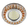 Миниатюра фото встраиваемый светильник fametto luciole dls-l151 gu5.3 glassy/gold | 220svet.ru