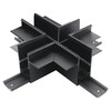Миниатюра фото соединитель х-образный lightstar uno pro 509287p | 220svet.ru