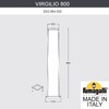 Миниатюра фото садовый светильник-столбик fumagalli virgilio 800 ds3.564.000.wyf1r | 220svet.ru