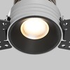 Миниатюра фото встраиваемый светильник maytoni mini dl059-7w4k-trs-b | 220svet.ru
