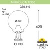 Миниатюра фото ландшафтный фонарь fumagalli mikrolot/g300. g30.110.000.wze27 | 220svet.ru