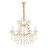 Миниатюра фото подвесная люстра ilamp diamond 6071-8 gd+cl | 220svet.ru