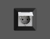 Миниатюра фото розетка с крышкой ip44 ambrella volt quant alfa ma408010 | 220svet.ru