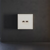 Миниатюра фото накладка для розетки компьютерной двойной rj45+rj45 кат.6 voltum s70 vls001413 (хлопок) | 220svet.ru