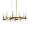 Миниатюра фото потолочная люстра на штанге delight collection mt8888-8h antique brass | 220svet.ru