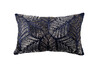 Миниатюра фото подушка с вышивкой синий 30*50см garda decor 70sw-11860 | 220svet.ru