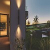 Миниатюра фото уличный фасадный светильник odeon light tubus 7105/6wl черный | 220svet.ru