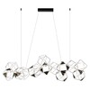 Миниатюра фото подвесная люстра odeon light trellis 5087/64l черный хром | 220svet.ru