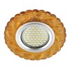 Миниатюра фото встраиваемый светильник fametto luciole dls-l147 gu5.3 glassy/gold | 220svet.ru